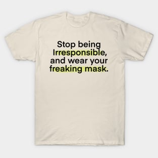 Wear Your Mask Typography Design T-Shirt